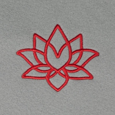 Manta de Yoga Cinza/Berinjela