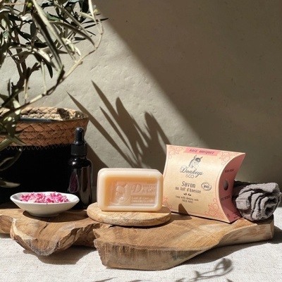 Sabonete Bio Leite de Burra Rosa Mosqueta 100gr