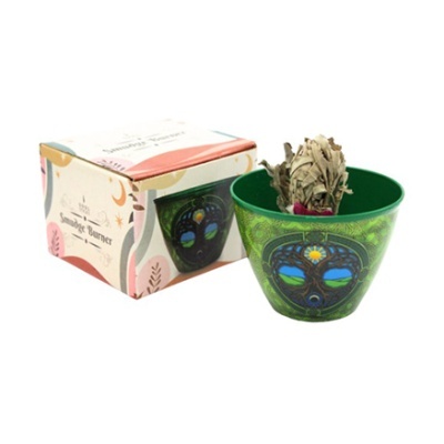 Tigela Metálica de Defumação Árvore da Vida