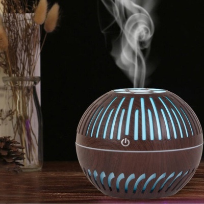 Humidificador Aromaterapia Castanho Escuro 12x12cm