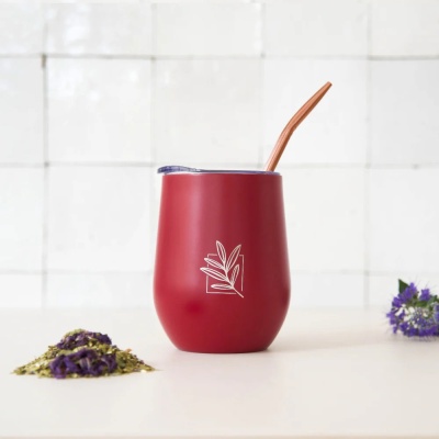 Cabaça de Mate Isotérmica Vermelho Rubi 