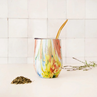 Cabaça de Mate Isotérmica Arco-Íris