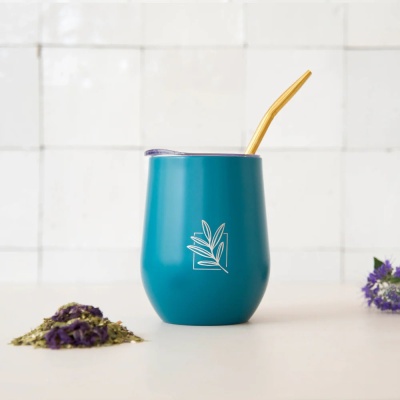 Cabaça de Mate Isotérmica Verde Topázio