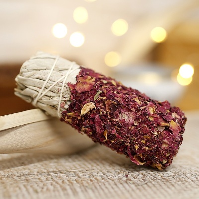 Tocha de Sálvia Branca e Rosa