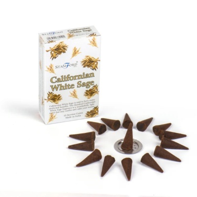 Cones de Incenso Sálvia Branca Californiana