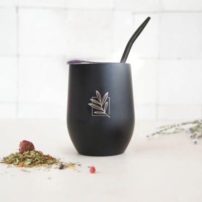 Cabaça de Mate Isotérmica Preta