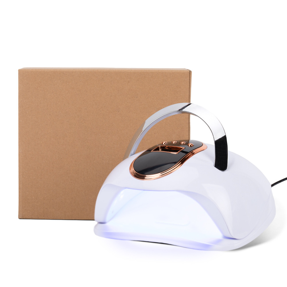 Catalisador de unhas UV/LED V8 para géis híbridos e géis acrílicos No Name 168W branco