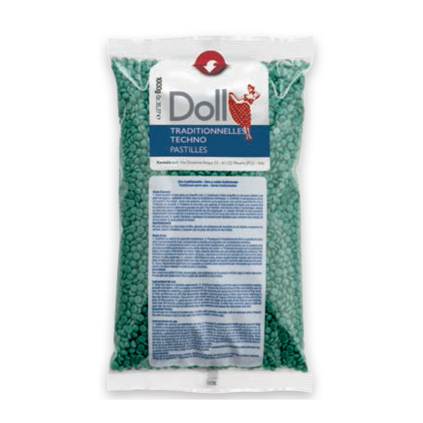DOLL saco cera perolas verde 1Kg
