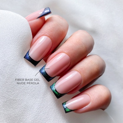 Inocos fiber base gel nude pérola leitoso