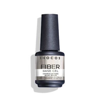 Inocos verniz fiber gel base branco leitoso