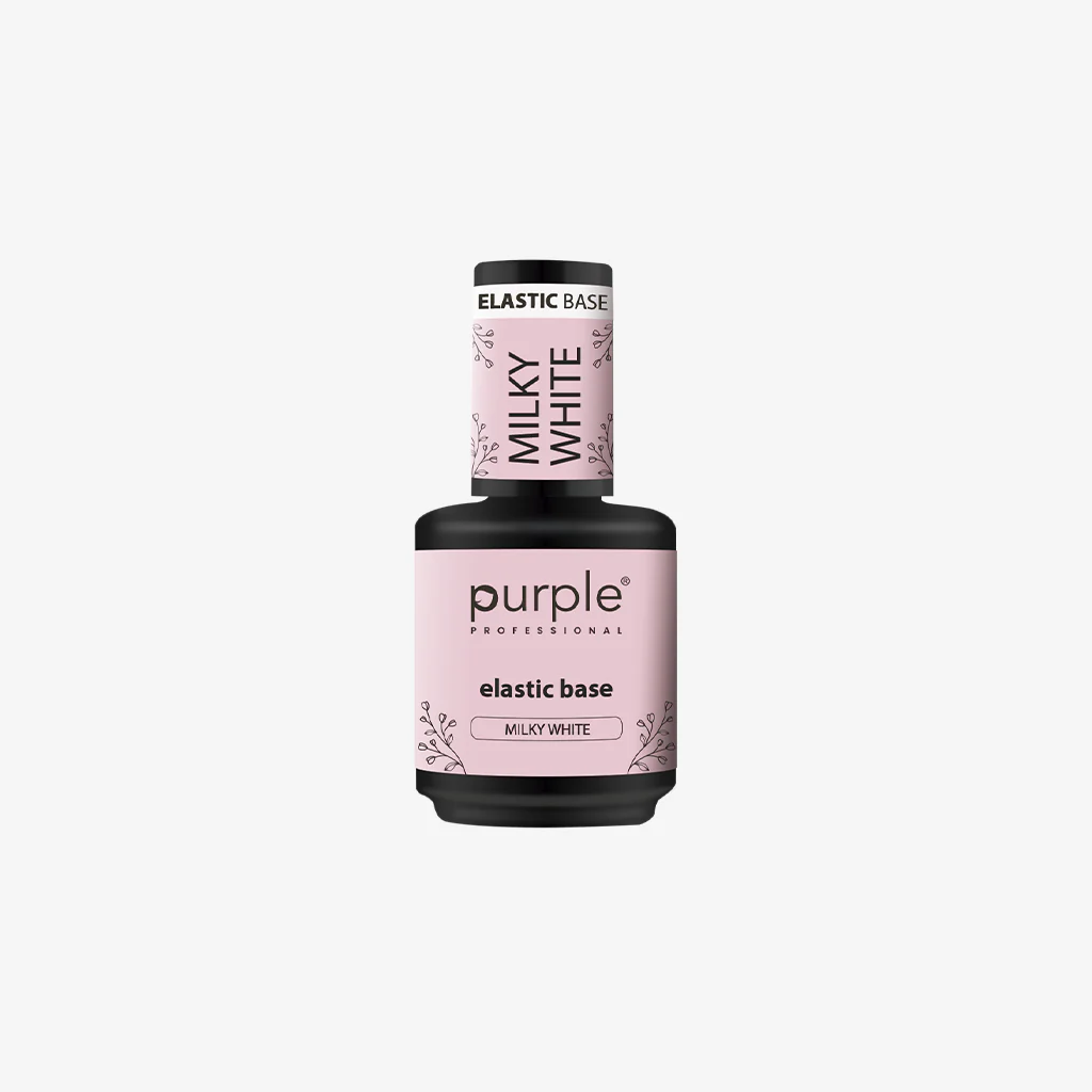 Elastic base milky white Purple 15ml