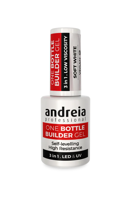 One Bottle Builder Gel 3 in 1 - Soft White (Low viscosity) 14 ml