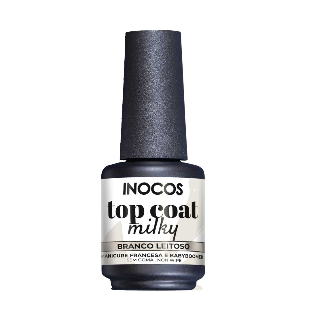 Inocos top coat milky branco leitoso