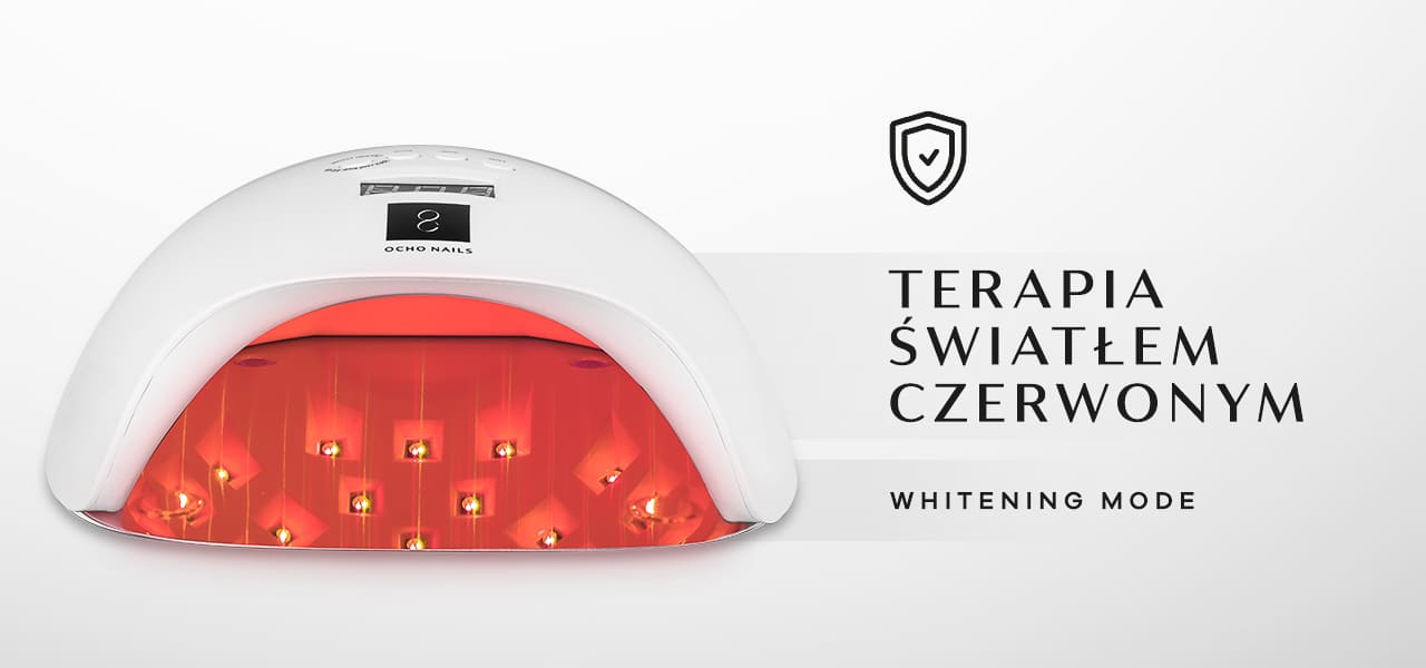 Lâmpada LED UV OCHO NAILS X13 65W plus branca com fundo espelhado