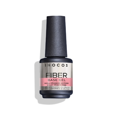 Inocos fiber base gel rosa pêssego leitoso