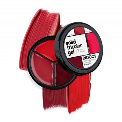 SOLID TRICOLOR GEL INOCOS 07 RED VELVET