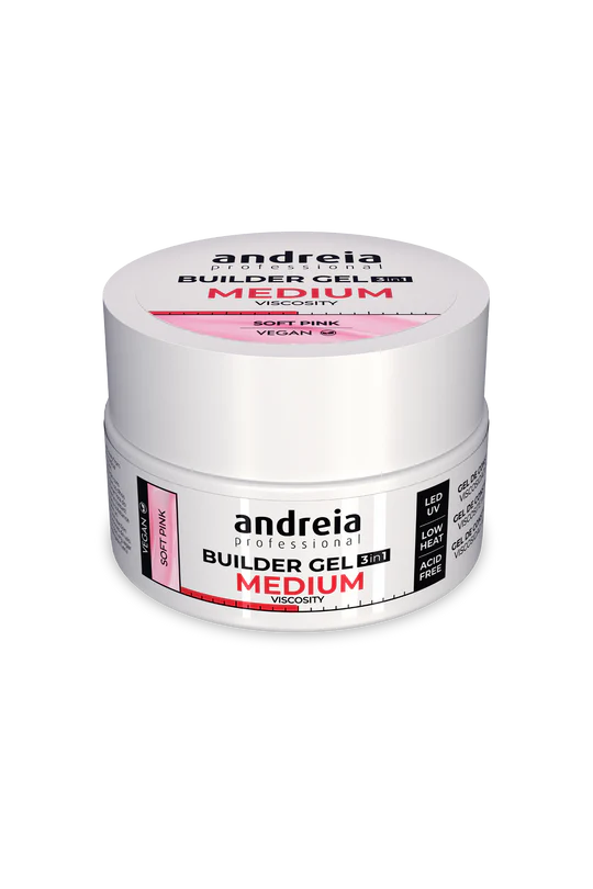 Builder Gel 3 in 1 - Soft Pink (Medium viscosity) 22 g/44 g