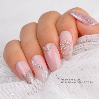Inocos fiber base gel rosa panacota leitoso