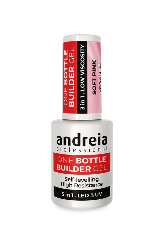 One Bottle Builder Gel 3 in 1 - Soft Pink (Low Viscosity) 14 ml