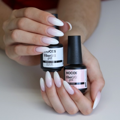 Inocos verniz fiber gel base branco leitoso