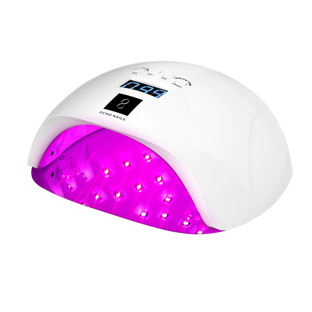 Lâmpada LED UV OCHO NAILS X13 65W plus branca com fundo espelhado