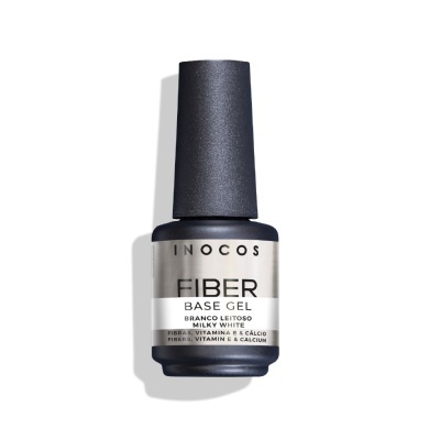 Inocos verniz fiber gel base branco leitoso