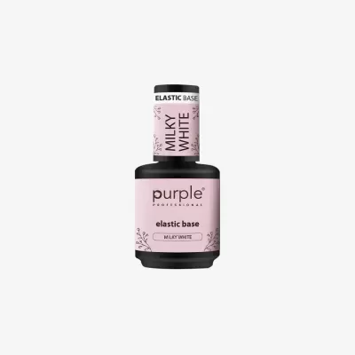 Elastic base milky white Purple 15ml