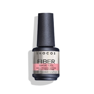 Inocos fiber base gel rosa pêssego leitoso