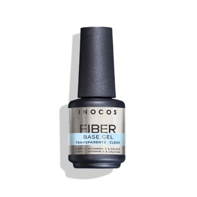 Inocos verniz fiber gel de unhas base transparente