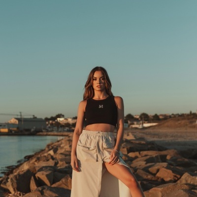 black neckline cropped