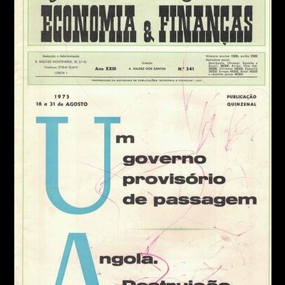Jornal Português de Economia e Finanças - Ano XXIII - N.º 341 - 16 a 31 de Agosto de 1975