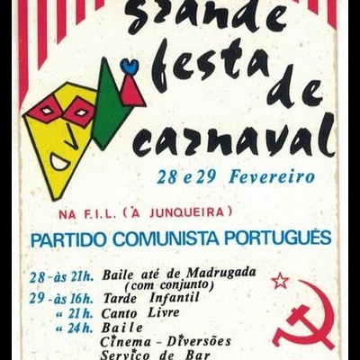 Autocolante - Grande Festa de Carnaval - Partido Comunista Português
