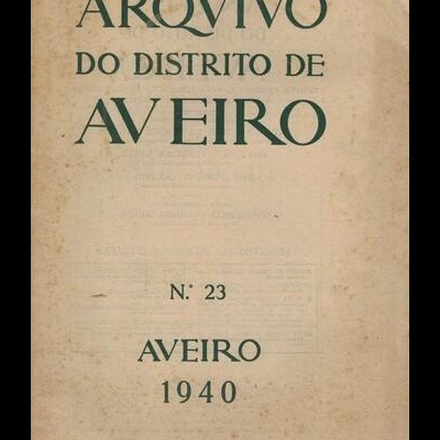 Arquivo do Distrito de Aveiro - Volume VI - N.º 23 - Setembro 1940