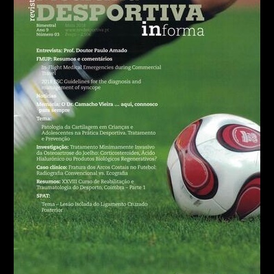Revista de Medicina Desportiva informa - Ano 9 - N.º 3 - Maio 2018