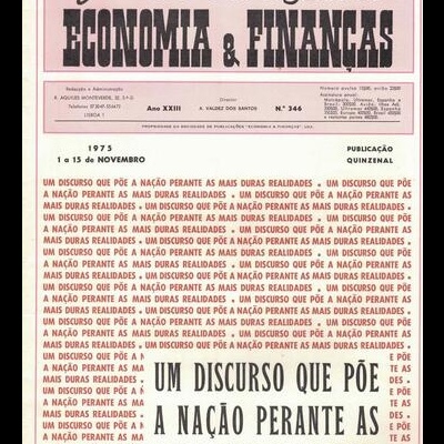 Jornal Português de Economia e Finanças - Ano XXIII - N.º 346 - 1 a 15 de Novembro de 1975