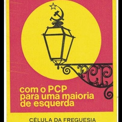 Autocolante - Com o PCP para uma Maioria de Esquerda - Célula da Freguesia da Encarnação (Bairro Alto)
