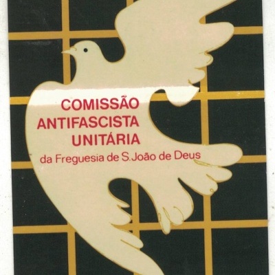 Autocolante - Comissão Antifascista Unitária da Freguesia de S. João de Deus
