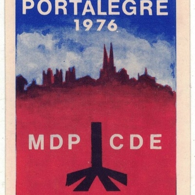 Autocolante - MDP - CDE Portalegre 1976