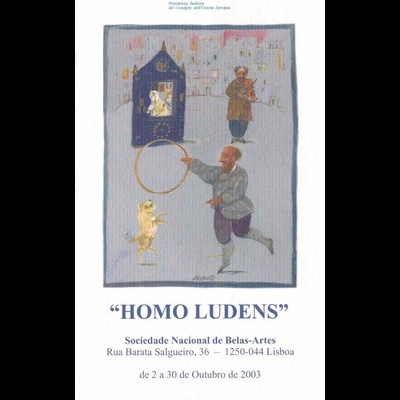 Folheto - Exposição "Homo Ludens" de Antonio Possenti