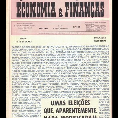 Jornal Português de Economia e Finanças - Ano XXIII - N.º 358 - 1 a 15 de Maio de 1976