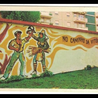 Autocolante - Mural PCP - Partido Comunista Português: No Caminho da Vitória