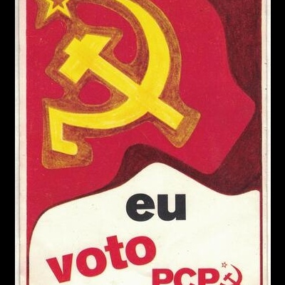 Autocolante - Eu Voto PCP - Direcção da Organização Regional de Lisboa do Partido Comunista Português