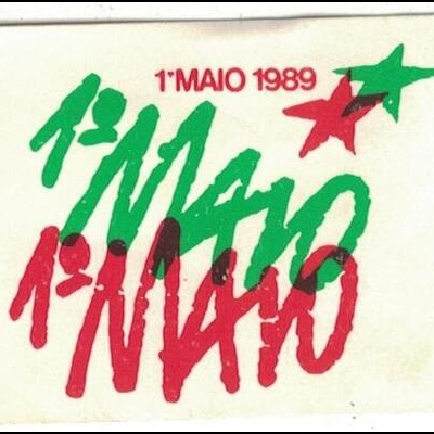Autocolante - 1.º Maio 1989