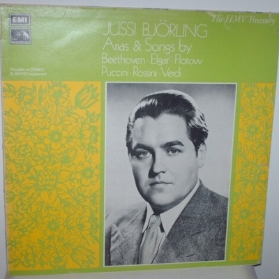 Jussi Björling | Arias And Songs By Beethoven, Elgar, Flotow, Puccini, Rossini, Verdi [LP]