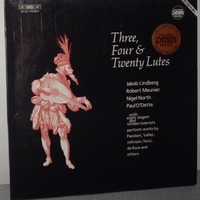 Jakob Lindberg, Robert Meunier, Nigel North e Paul O'Dette | Three, Four & Twenty Lutes [LP]