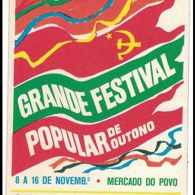 Autocolante - Grande Festival Popular de Outono - Partido Comunista Português