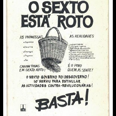 Autocolante - CGTP-IN - O Sexto Está Roto. Basta!