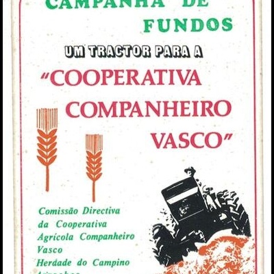 Autocolante - Campanha de Fundos - Um Tractor para a "Cooperativa Companheiro Vasco"