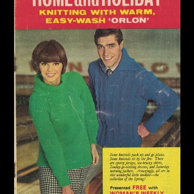 Home and Holiday - Knitting with Warm, Easy-Wash 'Orlon'