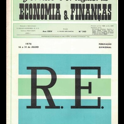 Jornal Português de Economia e Finanças - Ano XXIV - N.º 363 - 16 a 31 de Julho de 1976